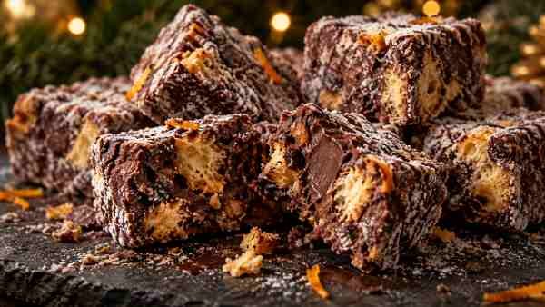 Palha Italiana de Panetone Tostado com Laranja