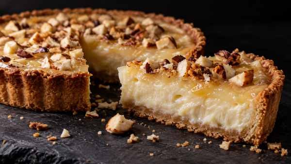 Torta Gelada de Cupuaçu com Crocante de Castanha-do-Pará