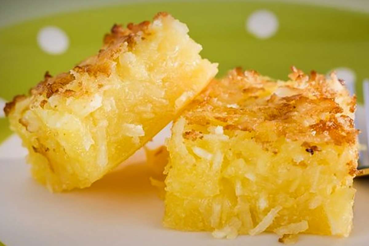 Bolo de Aipim com Coco
