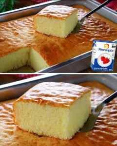 BOLO DE CREME DE LEITE SEM FARINHA MUITO FOFINHO E GOSTOSO