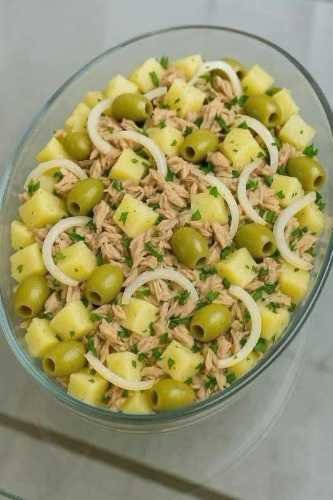 Salada de Batatas com Atum e Ovos