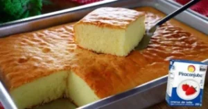 BOLO DE CREME DE LEITE SEM FARINHA MUITO FOFINHO E GOSTOSO