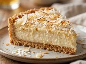 Torta de Coco com Base Crocante