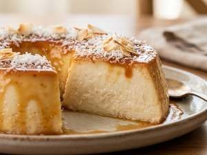 Pudim de Coco sem Forno