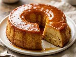 Pudim de Pão de Liquidificador