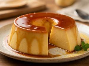 Pudim de Milho Liso e Cremoso