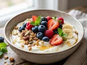 Iogurte com Frutas de 10 Minutos