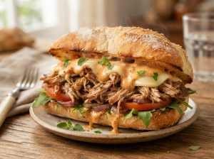 Sanduíche de Pernil com Molho Especial