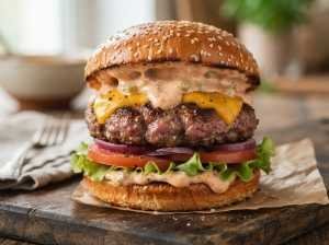 Cheeseburger Caseiro com Molho Especial