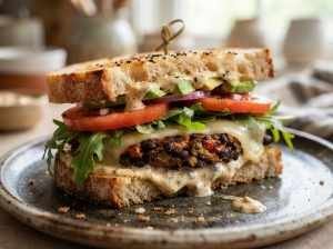 Sanduíche Vegetariano com Molho Especial