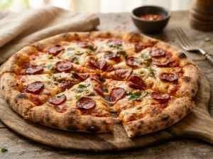 Pizza de Calabresa Caseira