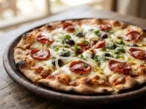 Pizza de Calabresa de Massa Fina
