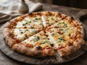 Pizza de Quatro Queijos Caseira