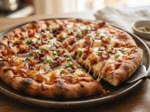 Pizza de Bacon de Liquidificador