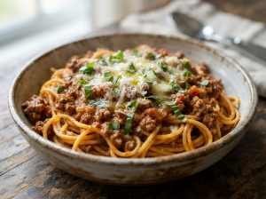 Macarrão à Bolonhesa de Domingo