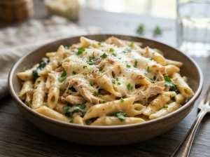 Macarrão com Frango Cremoso