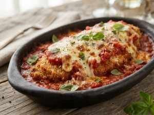 Filé de Frango à Parmegiana Suculento