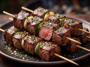 Espetinho de Carne na Brasa
