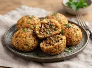 Bolinho de Carne sem Óleo