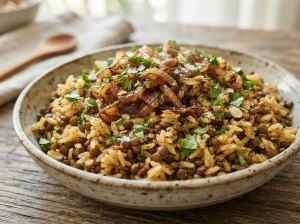 Arroz com Lentilha Soltinho