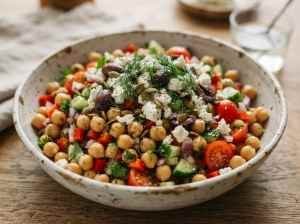 Salada de Grão-de-Bico Completa