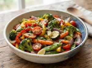 Legumes Salteados para Almoço em Família