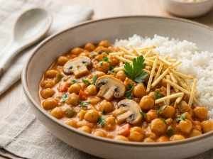Estrogonofe de Grão-de-Bico Nutritiva