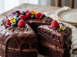 Bolo de Chocolate Vegano Nutritiva