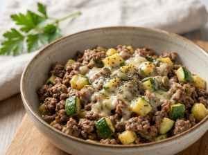 Carne Moída com Abobrinha Proteica