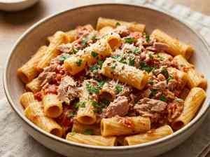 Macarrão com Atum com Poucos Ingredientes