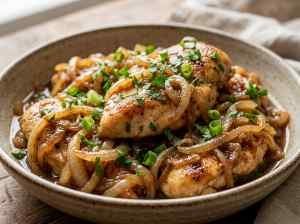 Frango Acebolado de 10 Minutos