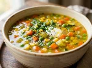 Sopa Rápida de Legumes de 10 Minutos