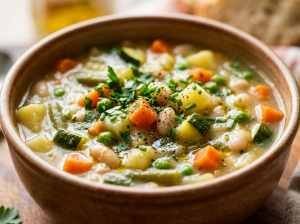 Sopa Rápida de Legumes em Uma Panela Só